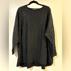 INC lightweight 3/4 sleeve sweater with rhinestones size 3x